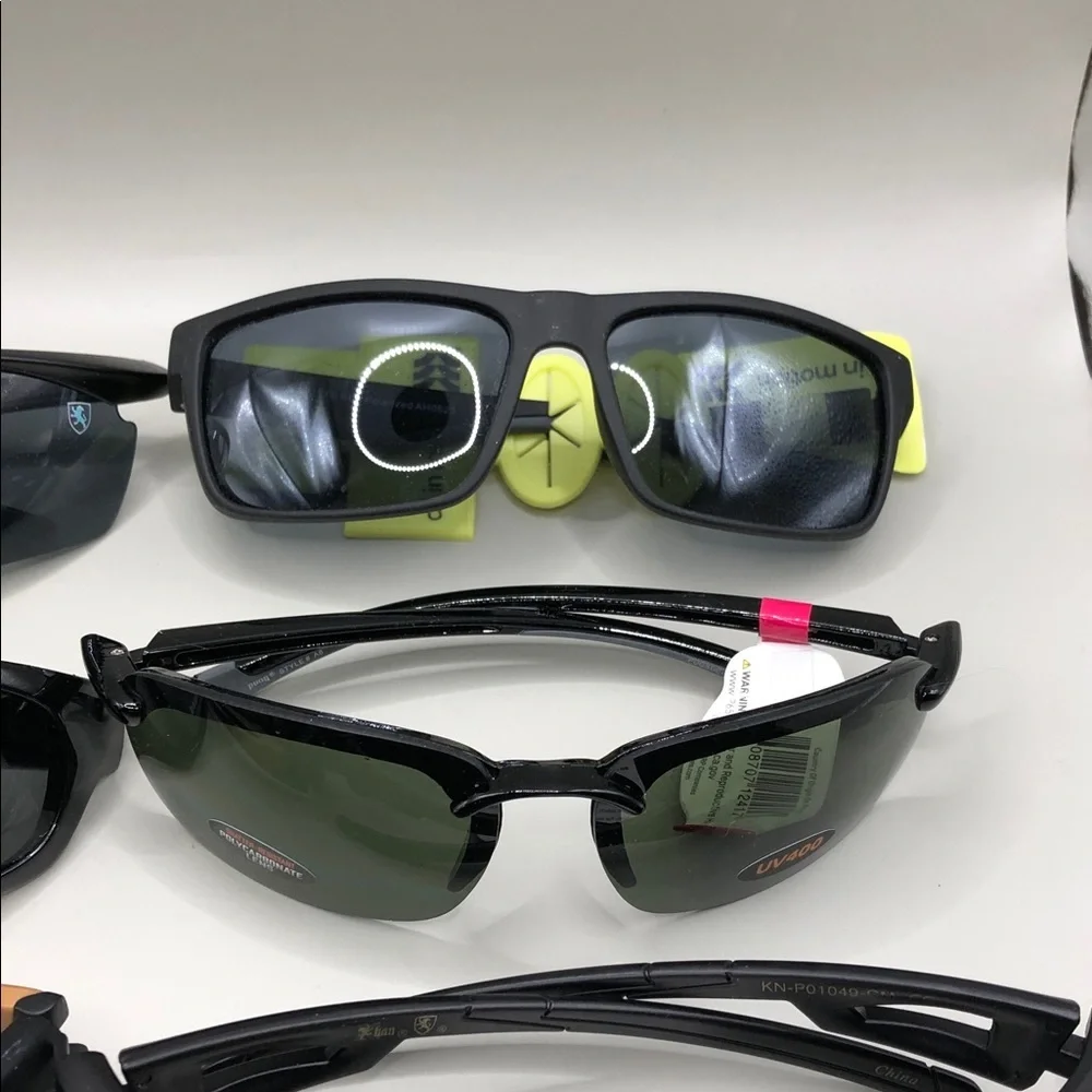 Huge lot 8 sporty outdoors + safety men's sunglasses variety of brands bundle.